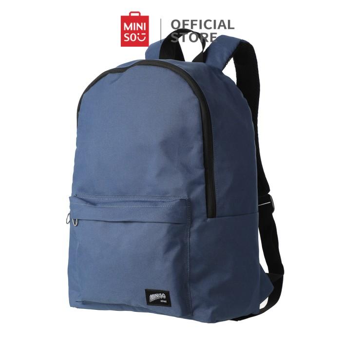 MINISO Backpack Ransel Tas Laptop Tas Penyimpanan Perjalanan Disesuaik