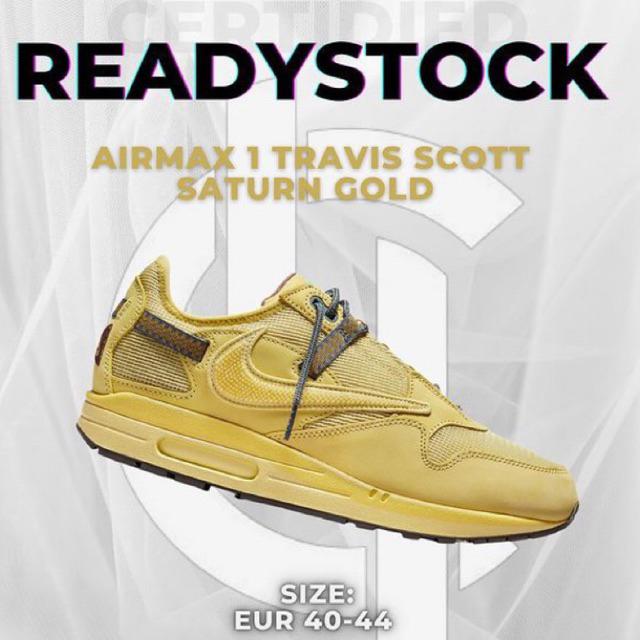 Nike Airmax 1 Travis Scott Saturn Gold