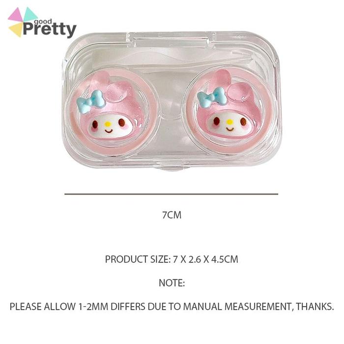 Produk Softlense Case Tempat Lensa Case Lensa Bahan Akrilik Lucu Imut