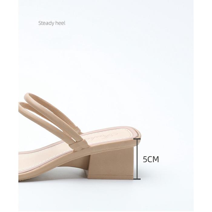 Promo Mouseman - Sandal Selop Wedges Jelly Wanita Karis Sendal Slop