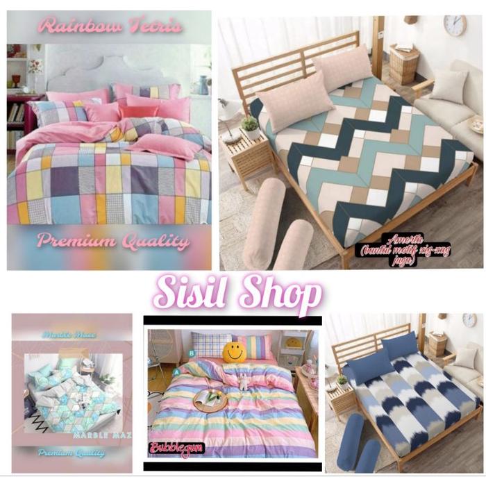 TM27 SPREI AESTHETIC TERBARU SPREI KING 180X200 SINGLE BED 120X200