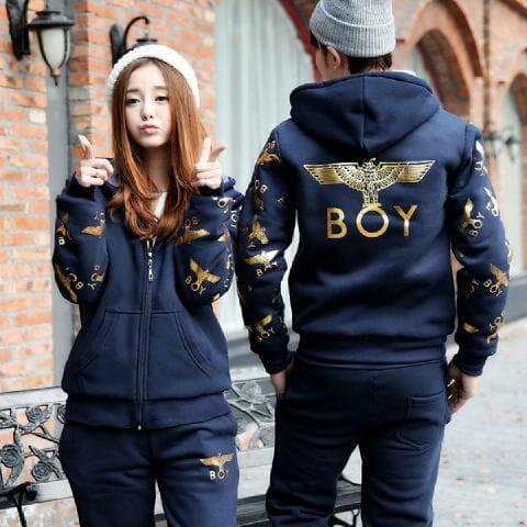 Promo jaket couple / jacket couple / jaket pasangan BOY LONDON NAVY