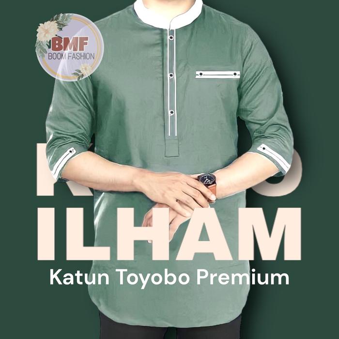 TM27 BOOM KOKO KURTA ILHAM LXL,XXL PAKAIAN MUSLIM KOKO KURTA KOKO