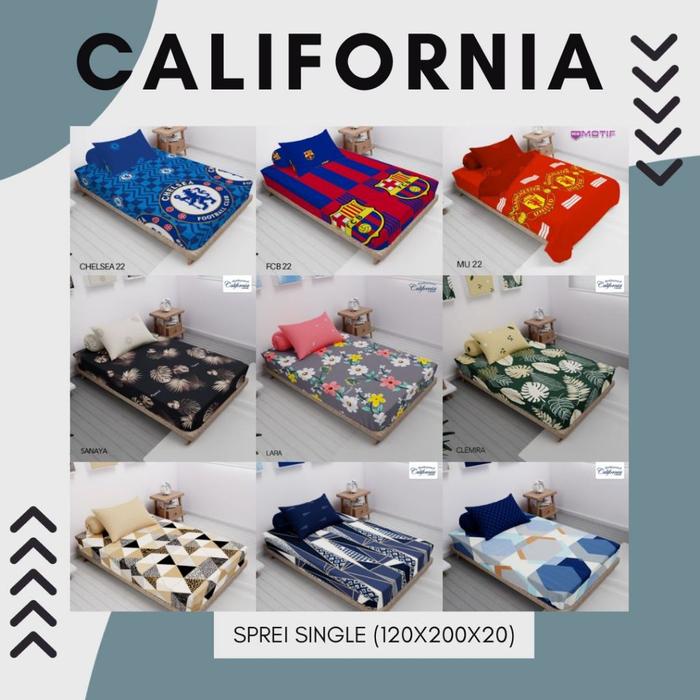 TM27 ID. CALIFORNIA SPREI SINGLE UK 120X200