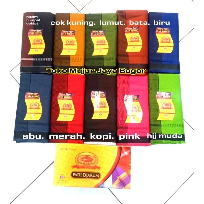 TM27 SARUNG PADI DJARUM STRIMIN TIMBUL POLOS HITAM PUTIH