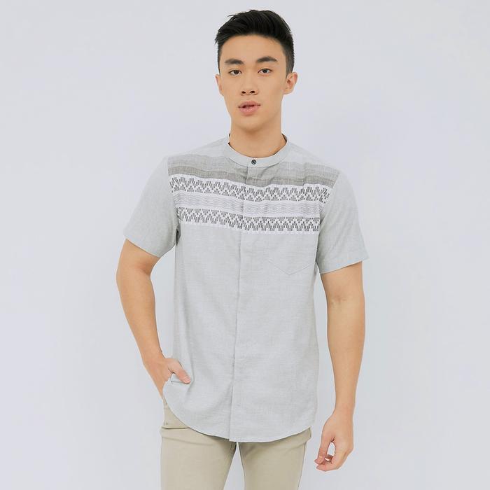 TM27 M231 KEMEJA KOKO PENDEK ABU 2326B
