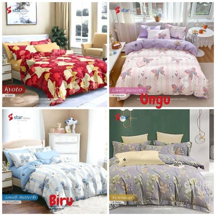 TM27 SPREI STAR SPREI ANTI GESER KATUN LOKAL STAR GROW UK KING QUEEN &