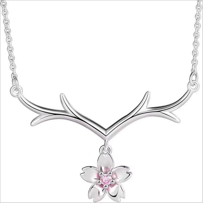Berkualitas Sakura Deer-kalung fashion Original Arctic Deer Klavikula