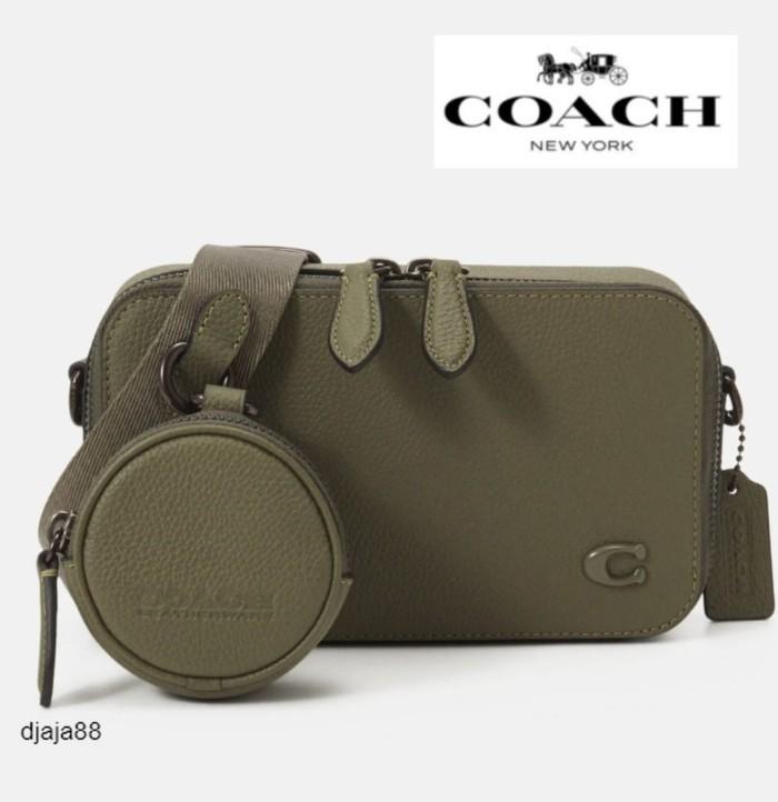 Tas Selempang Charter Slim Crossbody Bag In Colorblock Army Green