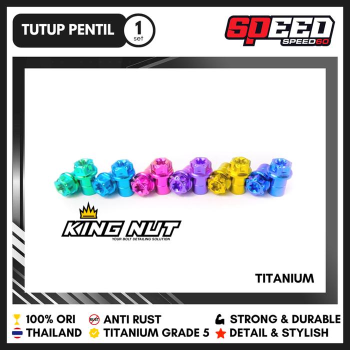 Baut Tutup Pentil Ban Motor Baut Titanium Grade 5 Thailand King Nut