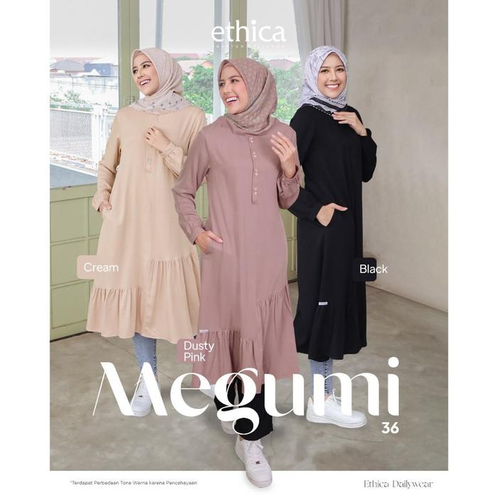 ETHICA ORIGINAL MEGUMI 36 BLACK MEGUMI 36 CREAM DUSTY PINK ATASAN