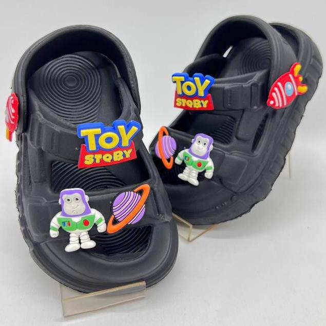 DISKON Yk1028 Sandal Anak Laki-laki Tali Belakang Sandal Selop Jibbitz