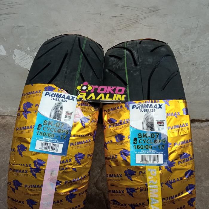 Paket Murah Ban Luar Primaax Depan Belakang 150/60 17,160/60 17 Sk 07