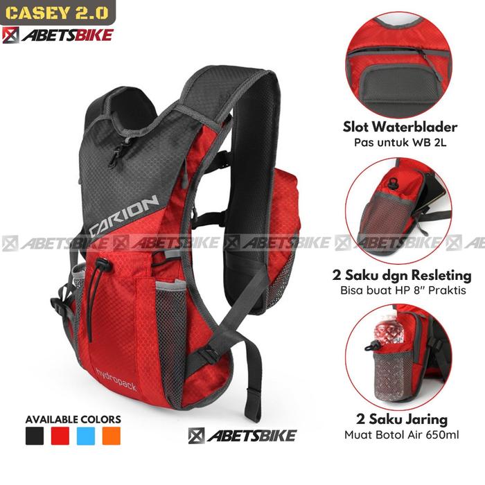 terbaru(MRT) Tas Ransel Sepeda Gunung MTB Hydropack Carion bisa untuk