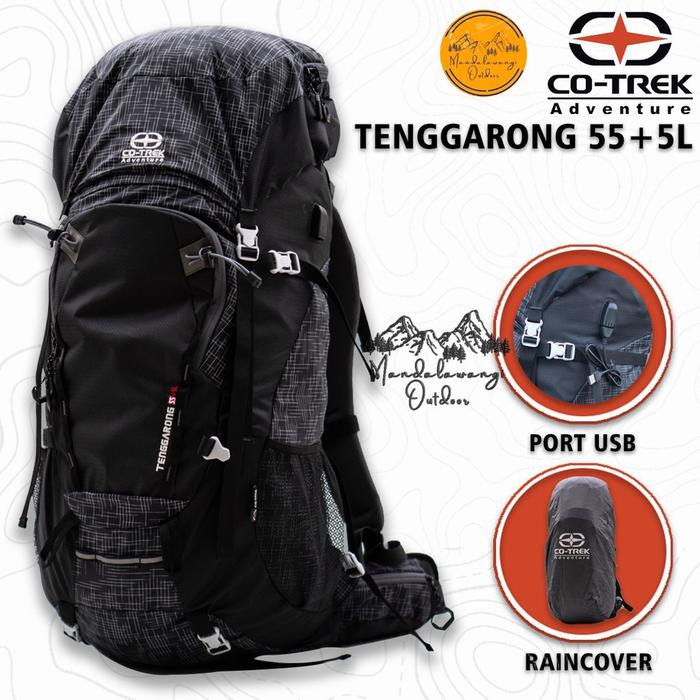 terbaru(MRT) TAS CARRIER CO TREK TENGGARONG 55+5L TAS RANSEL GUNUNG