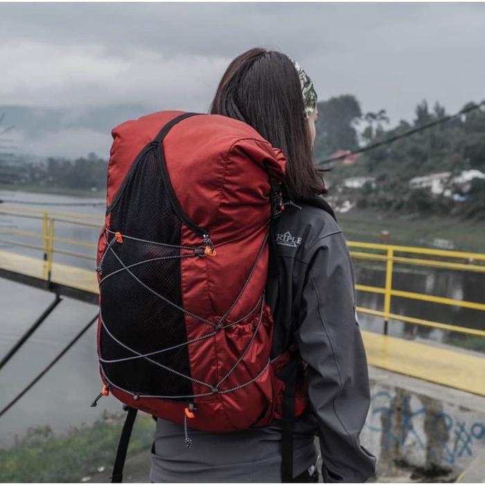 terbaru(MRT) tas gunung backpack ultralight hiking triple outdoor