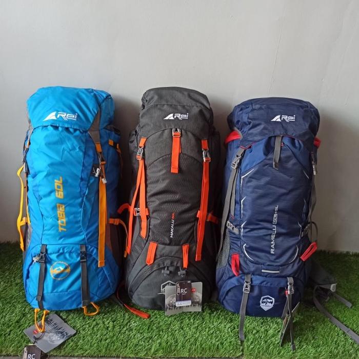 terbaru(MRT) Tas Carrier Rei Toba 60L Tas Gunung Rei Toba 60 Liter