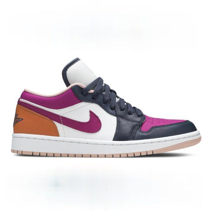Nike Air Jordan 1 Low Mismatched Purple Magenta - 36