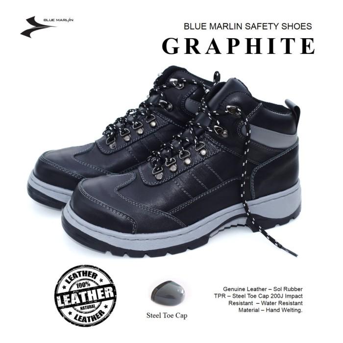 SEPATU SAFETY SHOES BLUE MARLIN GRAPHITE BUKAN EUROSTAT ORIGINAL