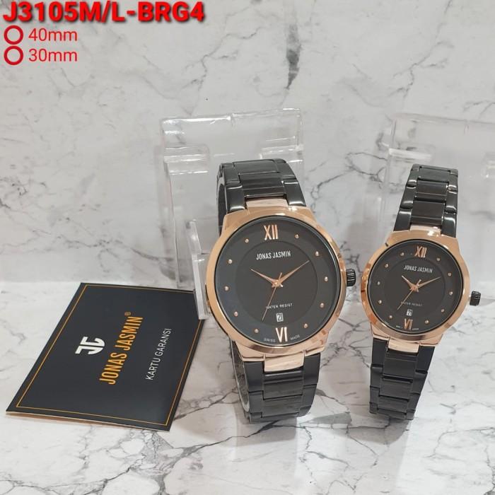 Jam Tangan Couple Pria Wanita Jonas Jasmin 3105 Analog Rantai Original