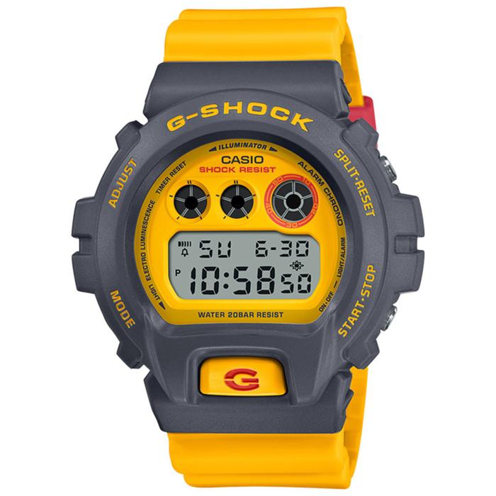 JAM TANGAN PRIA CASIO G-SHOCK ORIGINAL CLASSIC YELLOW DIGITAL KUNING RESIN DW-6900Y-9A CASIO G SHOCK
