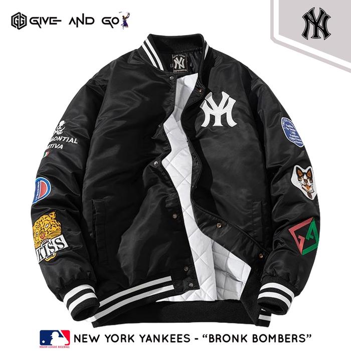 Jaket Varsity Baseball Black New York Yankees MLB Original Premium