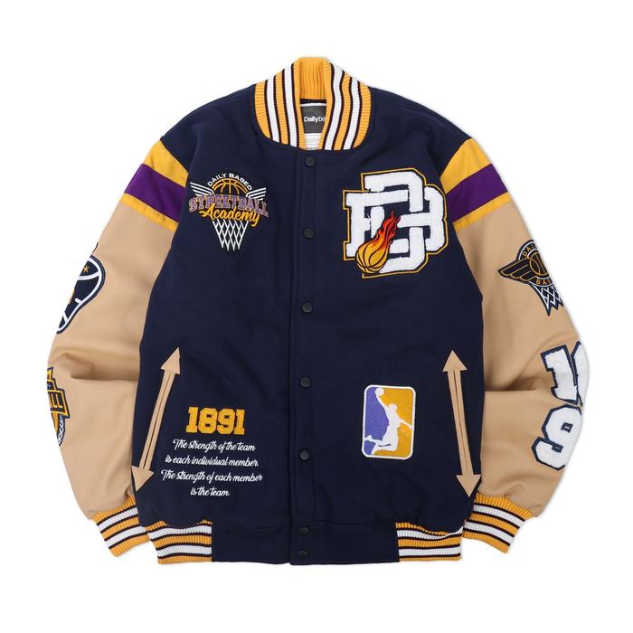 DAILYBASED Varsity Jacket Basket Case Jaket baseball pria wanita news