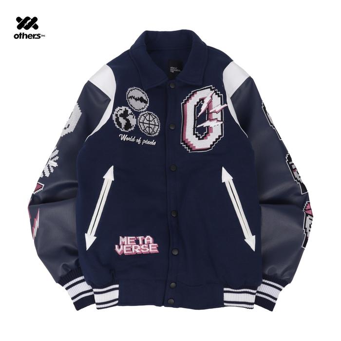 Jacket Varsity Metaverse Navy Others Jaket baseball pria wanita news