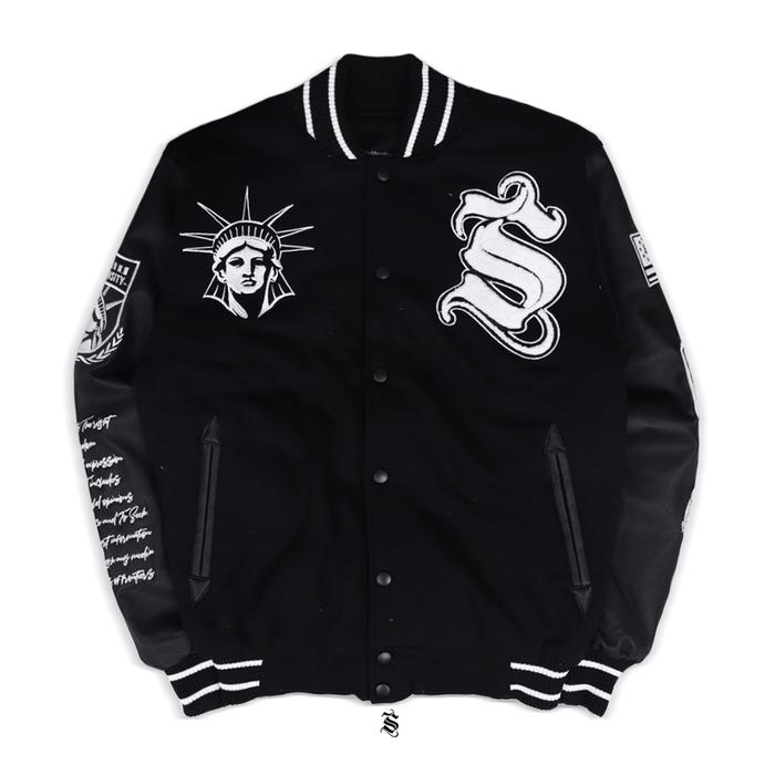 Jacket Varsity Liberty Vol.2 Southerntrack Jaket baseball pria wanita