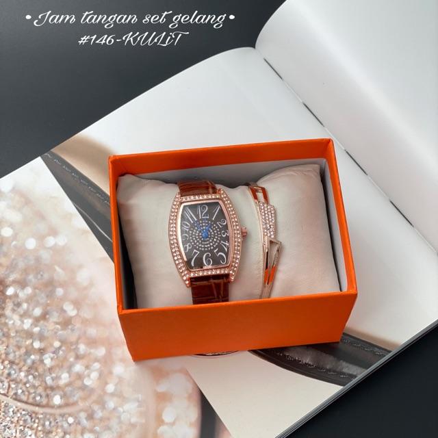 JAM TANGAN WANITA SET GELANG jam tangan murah