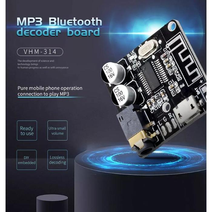Special [Hitam] Mini Modul MP3 Bluetooth HIFI Stereo Audio Receiver