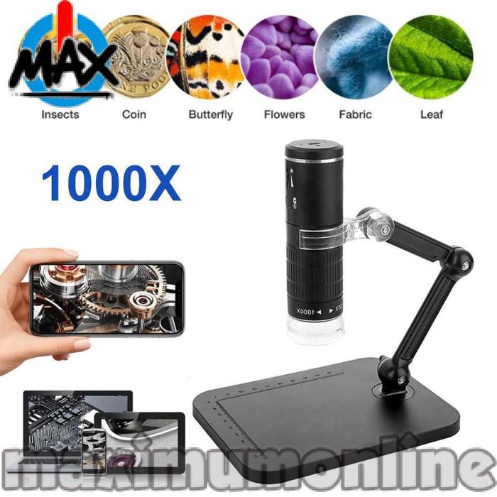 MAXON Mikroskop Digital WiFi Microscope HD 1000x Magnification