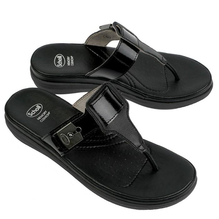 SCHOLL - SANDAL WEDGES WANITA ORIGINAL - Lexie - Black