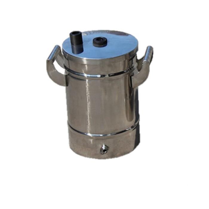 Powder hopper for electrostatic powder coating machine spray gun