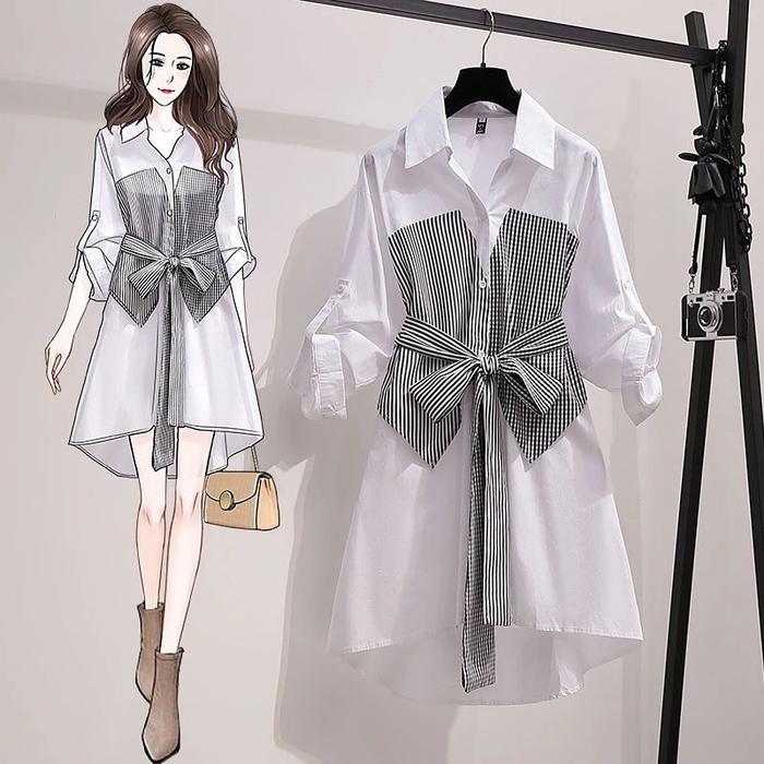 Via Tunik Atasan Baju Wanita Korean Ste Fashion