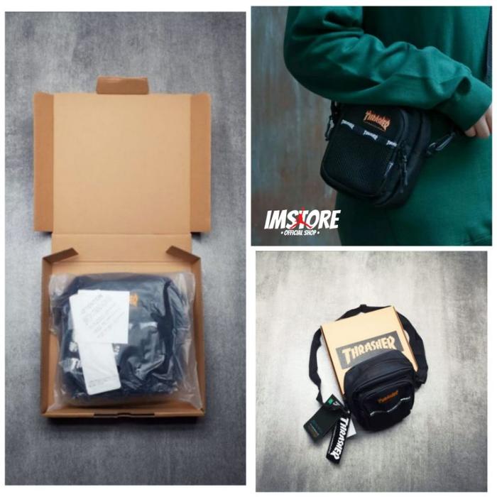 SLING BAG PRIA THRASHER MINI SLINGBAG BLACK FREE BOX