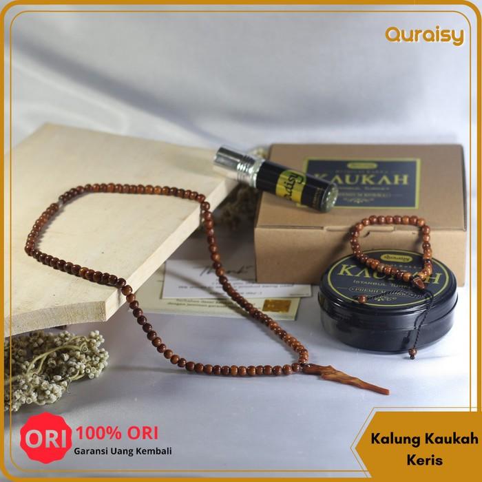 Kalung Kaokah Bandul Keris Untuk Kesehatan Bersertifikat Asli - Coklat