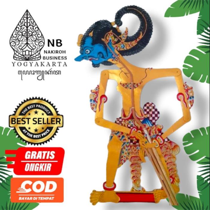 Wayang Kulit Sapi ASLI Antasena/Ontoseno Alusan Gagrak Kebumen 60 cm