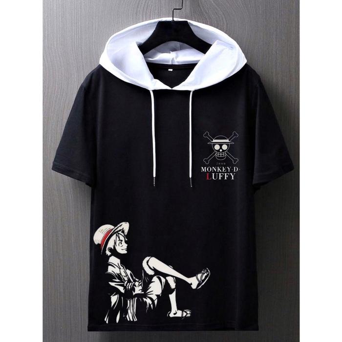 KAOS HOODIE ANIME ONE PIECE/KAOS HOODIE ONE PIECE LUFFY LENGAN