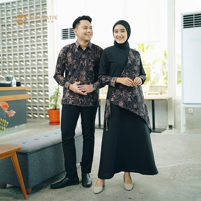 WOU BATIK PREMIUM - Gamis Batik Couple Syari Pramesthi Gamis Busui