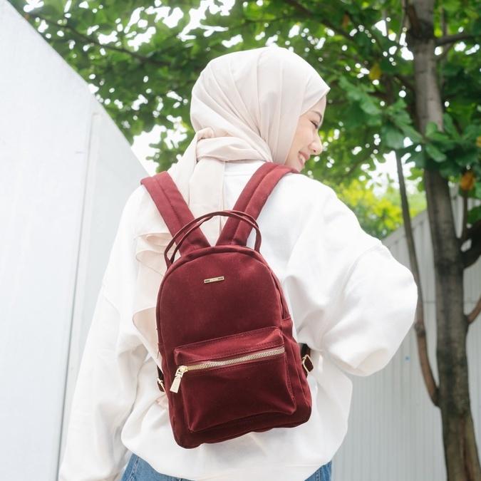 JUAL[Free Dust Bag] Backpack Flicka Kode J 90 BURGUNDY
