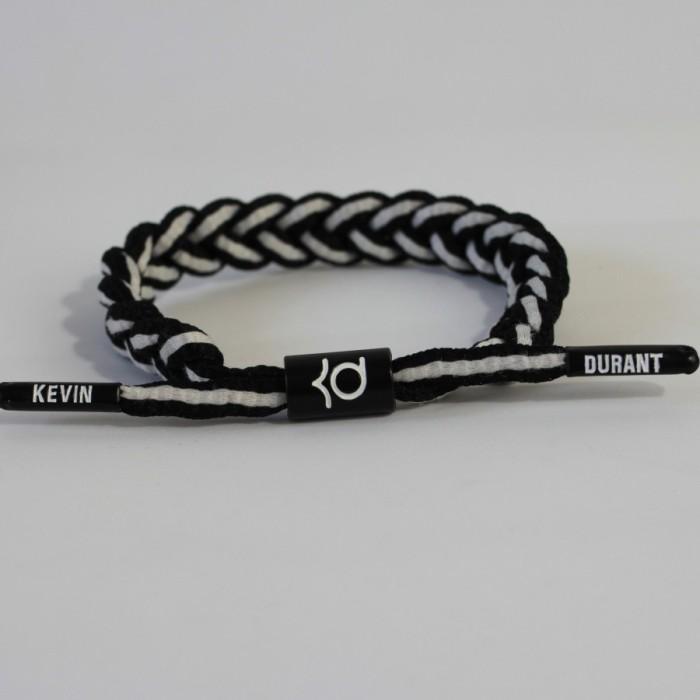 Gelang Basket Kevin Durant NBA Hitam Putih Tali Sepatu Pria G408