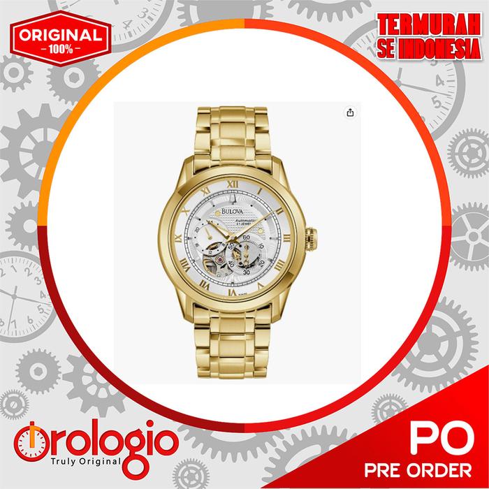 Jam Tangan Bulova Men's Classic Sutton 3-Hand Automatic Watch 97A108