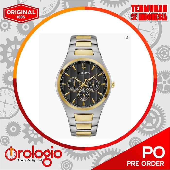 Jam Tangan Bulova Men's Classic Multi-Function Stainless Steel Watch 98C144