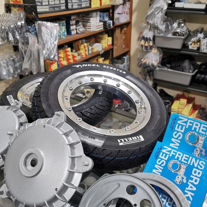 Upgrade Velg Tubeless Modular GS Ring 10 set Ban Pirelli Angel Scooter