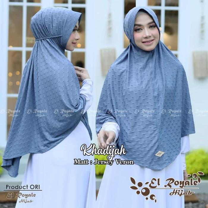 Terlaris HIJAB EL ROYALE KHODIJAH XL/Hijab Jumbo Original El Royale