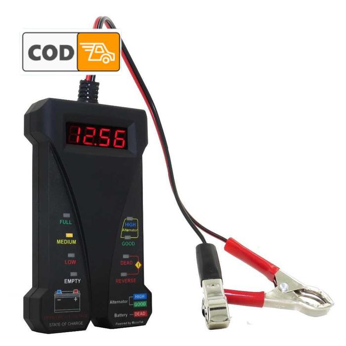 Alat Tes Kondisi Aki Mobil Motor 12V Digital Voltmeter Tester Voltase