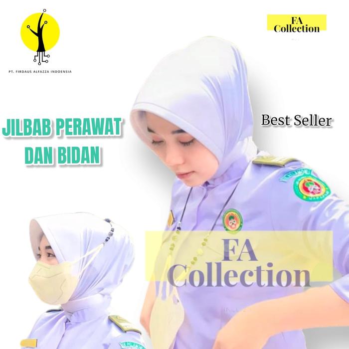 Terlaris HIJAB DINAS PERAWAT DAN JILBAB DINAS BIDAN/ KERUDUNG DINAS