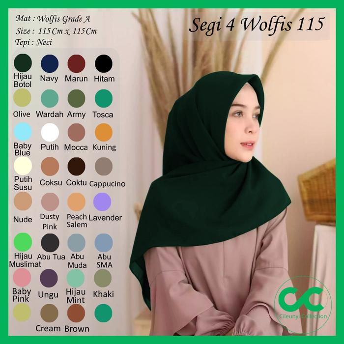 Terlaris Tepi Neci Segi 4 Wolfis 115x115 by Cileunyi Collection Grade