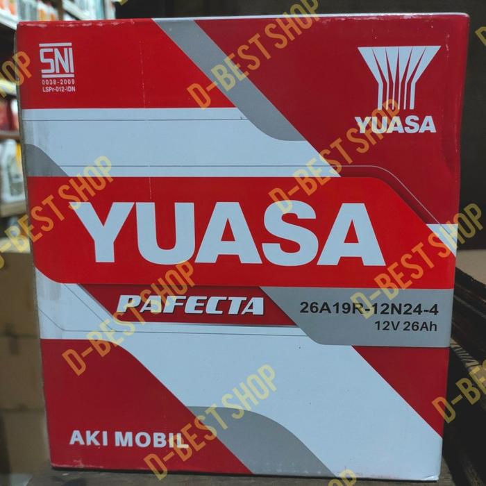 Aki YUASA 26A19R-12N24-4 Untuk GensetDaihatsu Hijet 55Suzuki ST20